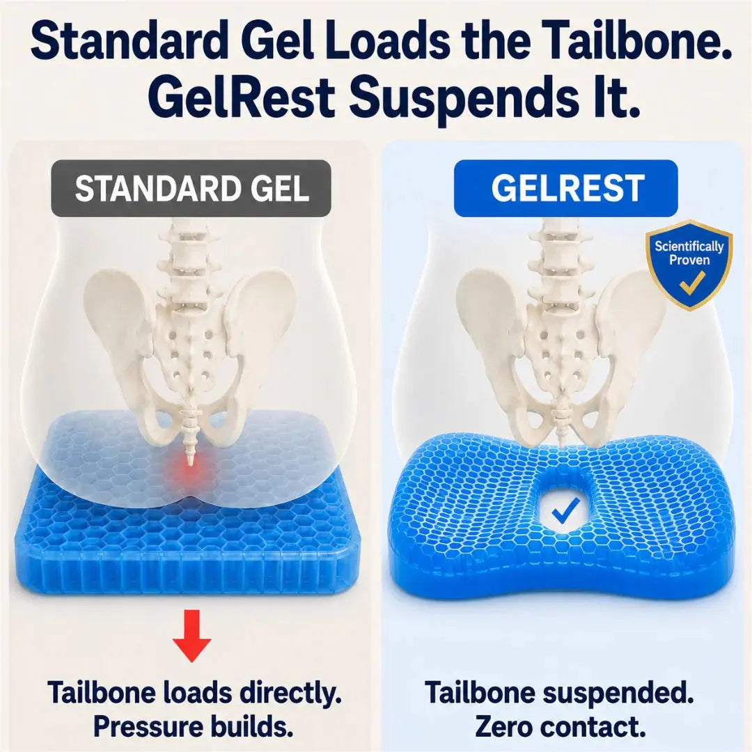 Eliminate Tailbone Pain And Sit Comfortably For Hours With MediGel
